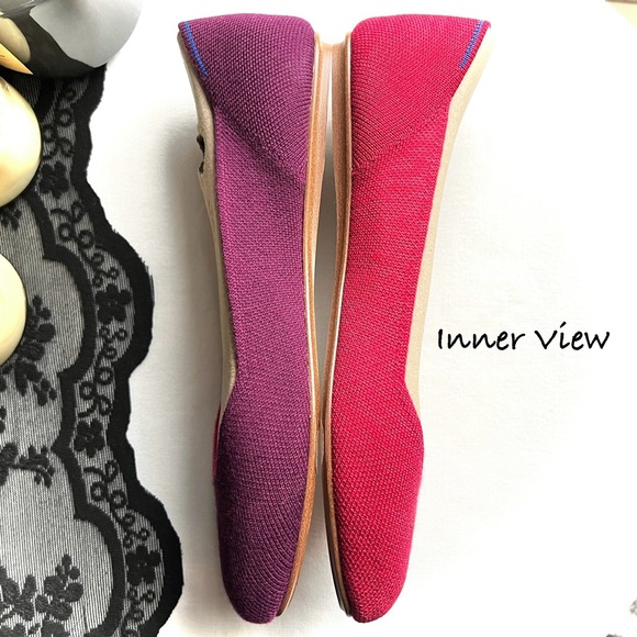 New ROTHY’S x Marta Ferri Cherry Violet Ltd Edition Merino Wool Square Toe 9 - Picture 4 of 12